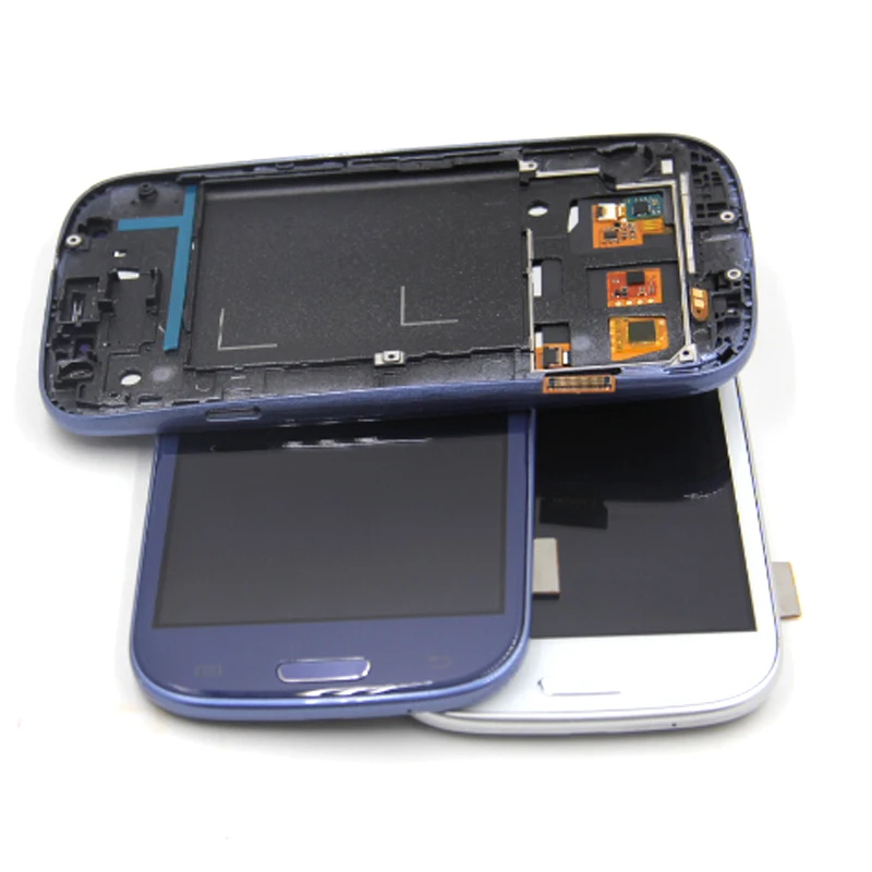 Для samsung Galaxy S3 i9300 ЖК-дисплей сенсорный экран дигитайзер домашний ботинок полная