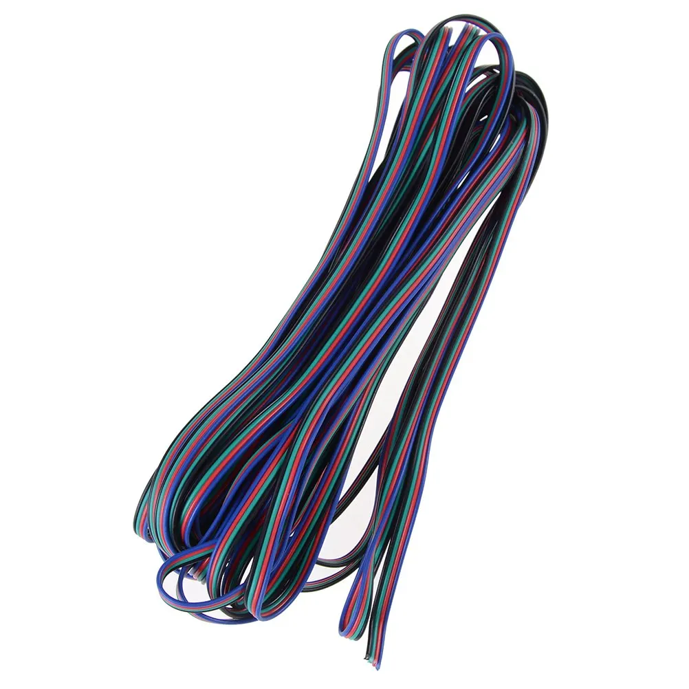 1set 4-Pin LED Light RGB Wire Strip Extension Cable Cords Connector for 3528 5050 RGB LED Strip 10M
1set 4-Pin LED Light RGB Wire Strip Extension Cable Cords Connector for 3528 5050 RGB LED Strip 10M