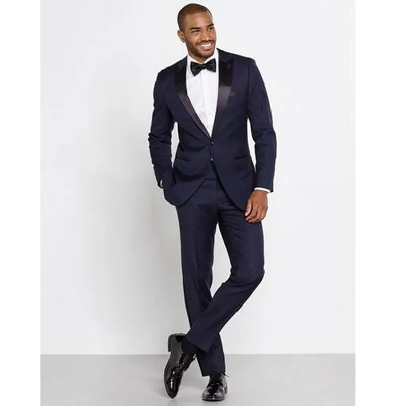 Navy Blue Men Wedding Suits Custom Made Slim Fit Wedding Groom Tuxedos Best Groomsman Suit Party Suits (Jacket+Pants+Bow)
Navy Blue Men Wedding Suits Custom Made Slim Fit Wedding Groom Tuxedos Best Groomsman Suit Party Suits (Jacket+Pants+Bow)
