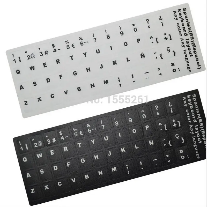 (2pcs) laptop stickers Tablet PC Keyboard Sticker Opaque QWERTY Spain Teclado Espanol teclado espanol sticker for all keyboard
(2pcs) laptop stickers Tablet PC Keyboard Sticker Opaque QWERTY Spain Teclado Espanol teclado espanol sticker for all keyboard