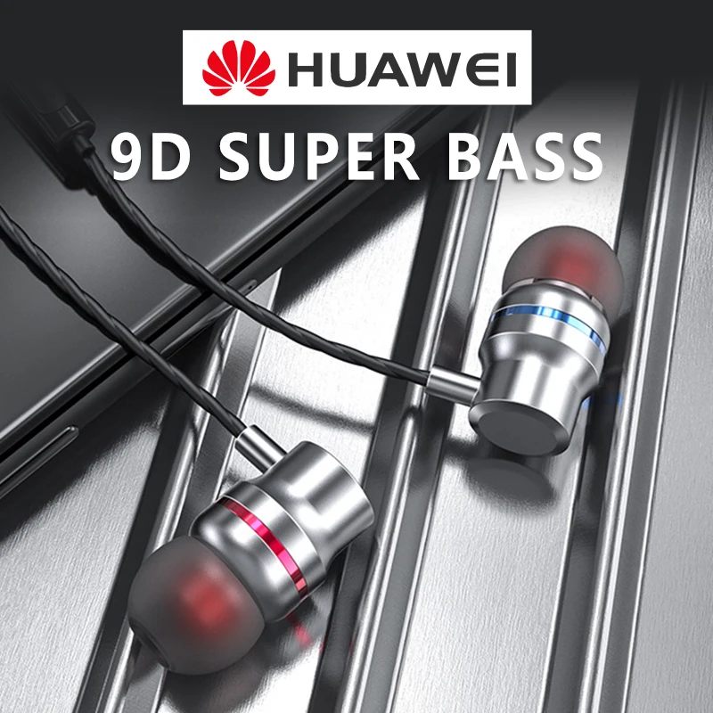 Проводные наушники с микрофоном и регулировкой громкости для Huawei 10 9 e s Mate 20 P30 Pro