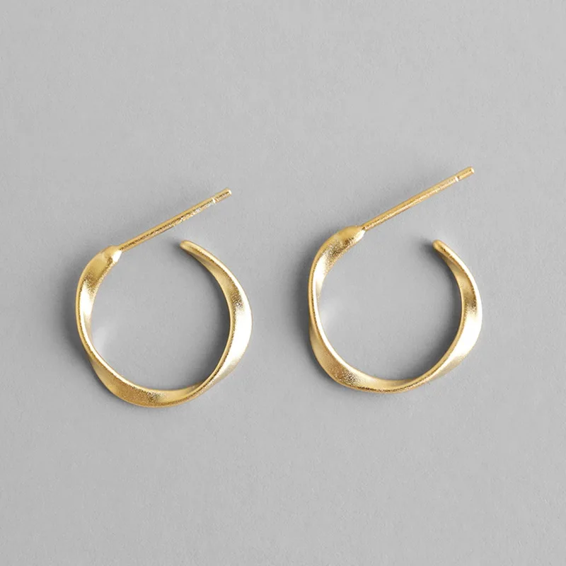 Genuine 100% S925 Sterling Silver Circle Twist Simple Small C Shape Drop Earrings for Women Lady Gift Sterling Silver Jewelry
Genuine 100% S925 Sterling Silver Circle Twist Simple Small C Shape Drop Earrings for Women Lady Gift Sterling Silver Jewelry