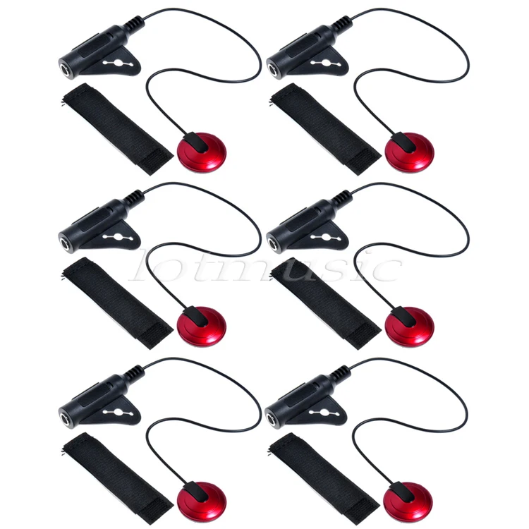 6Pcs Upgrade Piezo Contact Microphone MIC Pickup 1/4' Jack with Cable MIC Pickup plug in amp For Guitar Violin Banjo Ukulele
6Pcs Upgrade Piezo Contact Microphone MIC Pickup 1/4' Jack with Cable MIC Pickup plug in amp For Guitar Violin Banjo Ukulele