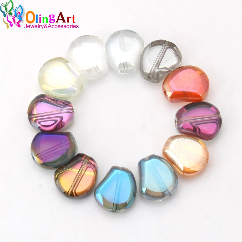 OlingArt 15MM 12pcs/lot Glass crystal Colorful dream plating Mixed Broad bean shape beads DIY necklace Bracelet jewelry making
OlingArt 15MM 12pcs/lot Glass crystal Colorful dream plating Mixed Broad bean shape beads DIY necklace Bracelet jewelry making