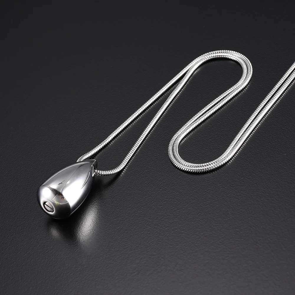 IJD9923 Stainless Steel Teardrop Cremation Souvenir Necklace Ashes Urn Holder Keepsake Memorial for Women Men Jewelry
IJD9923 Stainless Steel Teardrop Cremation Souvenir Necklace Ashes Urn Holder Keepsake Memorial for Women Men Jewelry