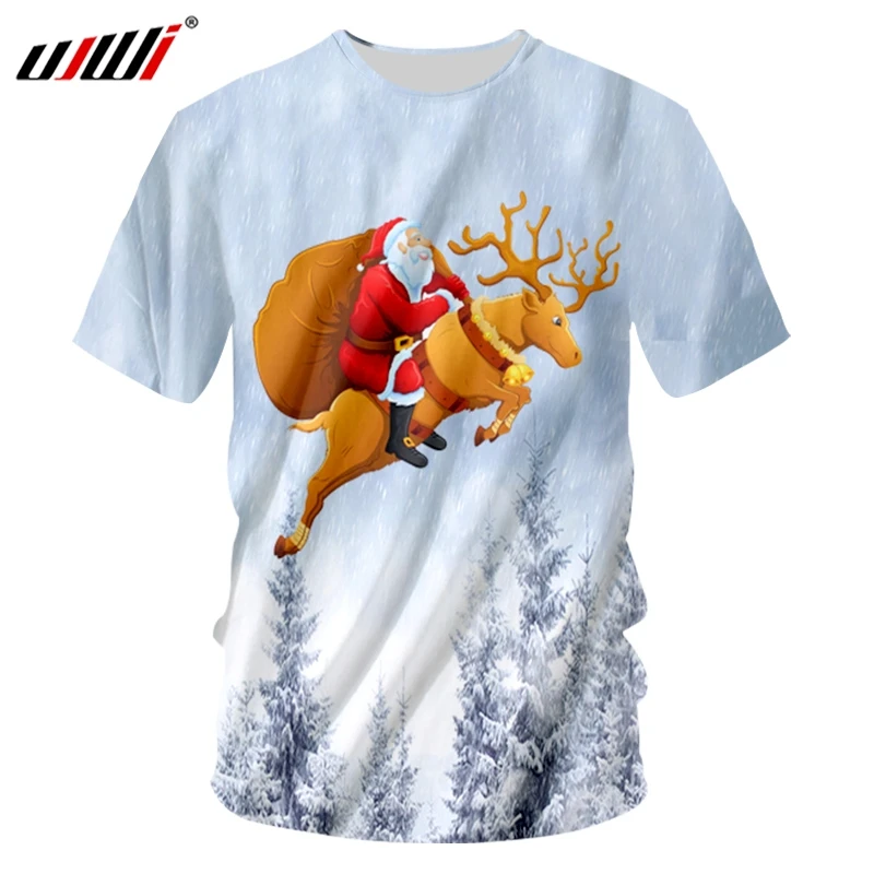 UJWI Christmas Mens Snow Mountain 3D Printed T Shirt Santa Claus And Elk Chinese Style New Arrivals O Neck Tshirt
UJWI Christmas Mens Snow Mountain 3D Printed T Shirt Santa Claus And Elk Chinese Style New Arrivals O Neck Tshirt