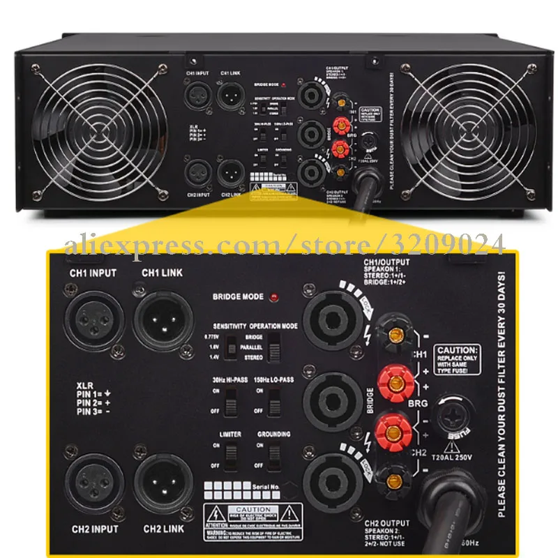 2 Channel Microphone Amplifier 2000W x2 Mic Amplifier Audio Professional Power Amplifier Subwoofer Power Supply Amp
2 Channel Microphone Amplifier 2000W x2 Mic Amplifier Audio Professional Power Amplifier Subwoofer Power Supply Amp