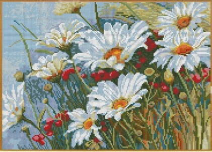 Top Quality Lovely Cute Counted Cross Stitch Kit Romashkovoe Pole White Daisy Flower Flowers
Top Quality Lovely Cute Counted Cross Stitch Kit Romashkovoe Pole White Daisy Flower Flowers