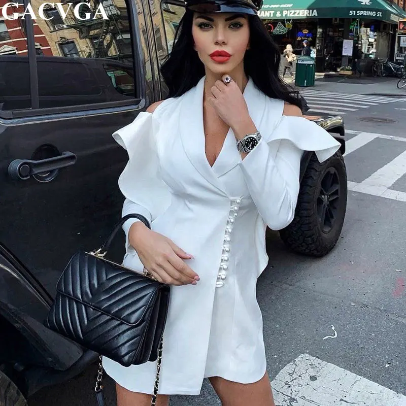 GACVGA 2019 Long Sleeve Casual White Autumn Dress Sexy Party Dress Turn-down Collar Women Elegant Spring Office Dress Vestidos
GACVGA 2019 Long Sleeve Casual White Autumn Dress Sexy Party Dress Turn-down Collar Women Elegant Spring Office Dress Vestidos