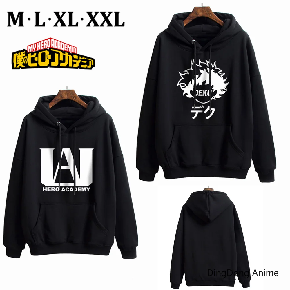 Anime My Boku no Hero Academia Pullover Sweatshirts Midoriya Izuku Casual Black Men's Hoodies Jacket Coat Tops streetwear
Anime My Boku no Hero Academia Pullover Sweatshirts Midoriya Izuku Casual Black Men's Hoodies Jacket Coat Tops streetwear