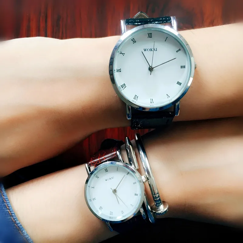 Кварцевые наручные часы Reloj Hombre Mujer модные 2018 пара наручных часов с римскими