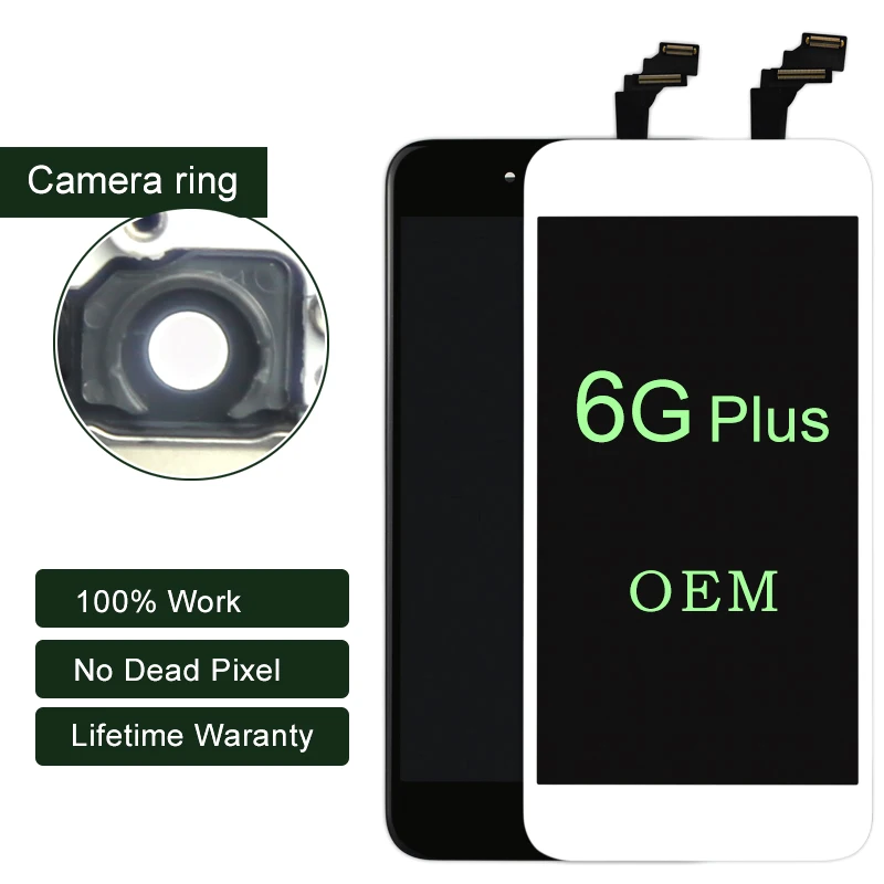 Premium 10PCS For iphone 6 Plus LCD OEM Display With Digitizer Touch Screen Assembly 5.5 Inch For iphone Screen No Dead Pixel
Premium 10PCS For iphone 6 Plus LCD OEM Display With Digitizer Touch Screen Assembly 5.5 Inch For iphone Screen No Dead Pixel