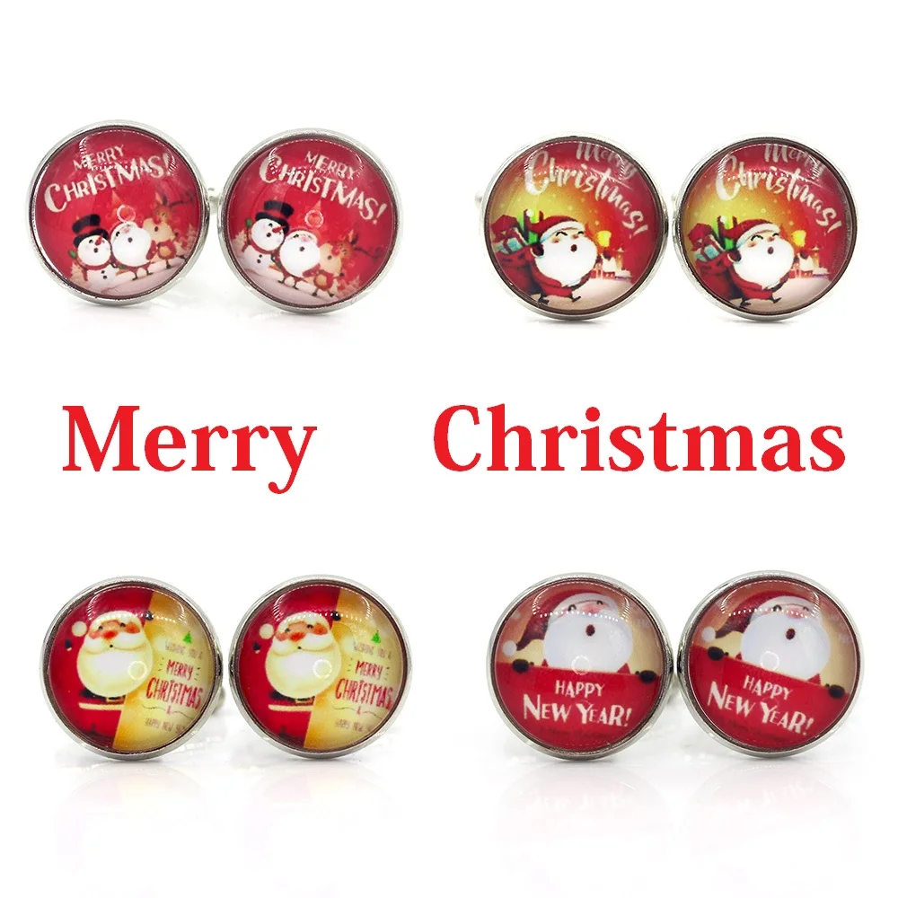 MeMolissa Classic Round Cufflinks Christmas Cufflinks Santa Claus Design Cufflinks Gift for Family and Friends Abotoadura
MeMolissa Classic Round Cufflinks Christmas Cufflinks Santa Claus Design Cufflinks Gift for Family and Friends Abotoadura