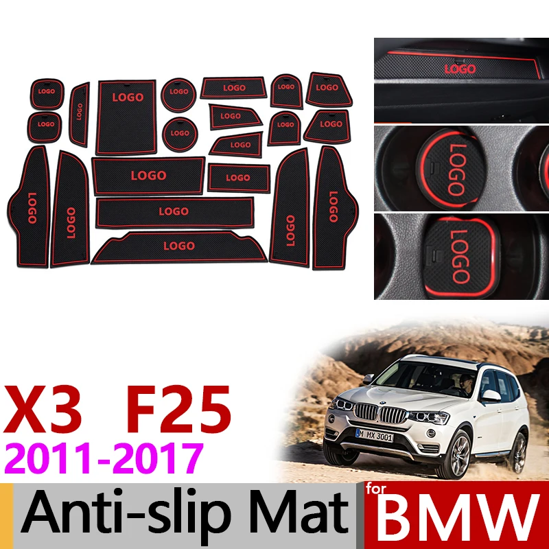 Anti-Slip Gate Slot Mat Rubber Coaster for BMW X3 F25 2011 2012 2013 2014 2015 2016 2017 Accessories Car Stickers White/Red 
Anti-Slip Gate Slot Mat Rubber Coaster for BMW X3 F25 2011 2012 2013 2014 2015 2016 2017 Accessories Car Stickers White/Red