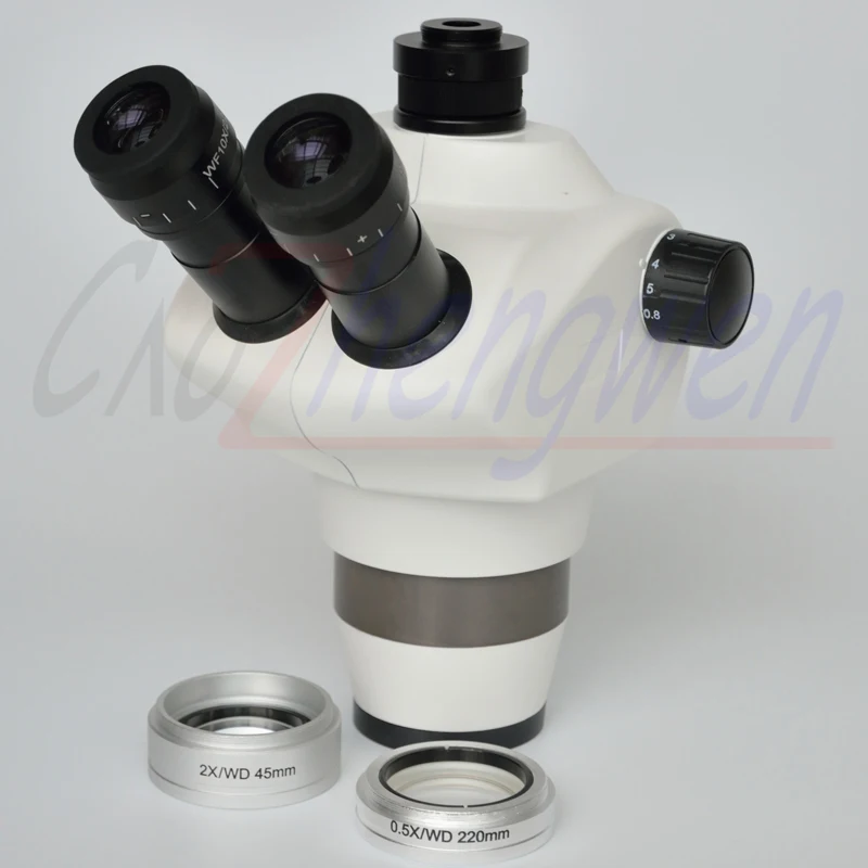FYSCOPE 4X-100X! Тринокулярный микроскоп с двойной стрелой и фокусным расстоянием + HDMI