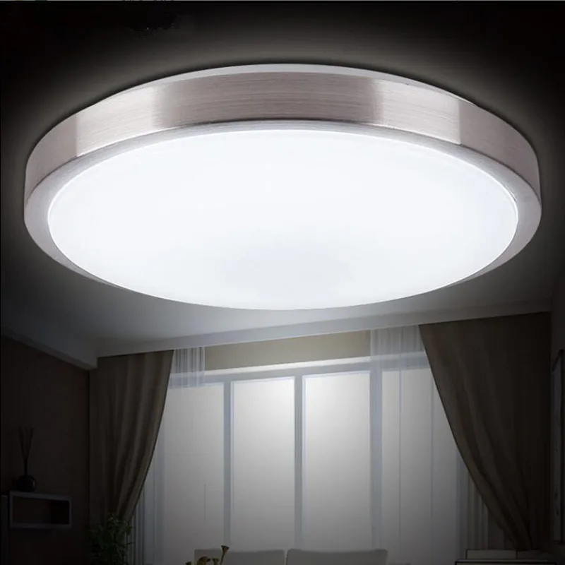 Потолочный светильник s светодиодный диаметр 21/26 см акриловая панель алюминиевая