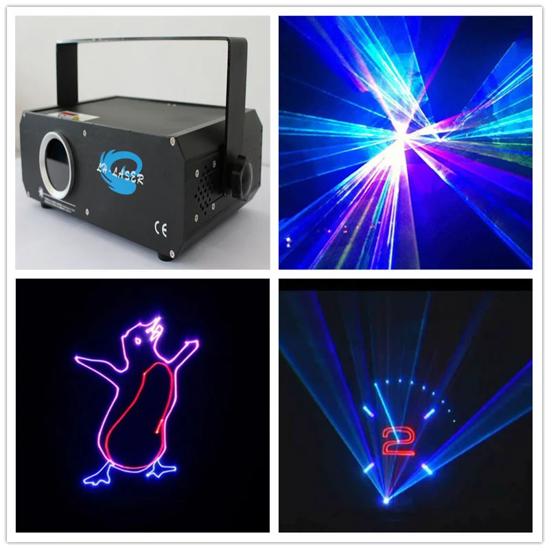 RGB ILDA 1 2 Вт Лазерный анимационный логотип 1200 МВт Дискотека для сцены концерта