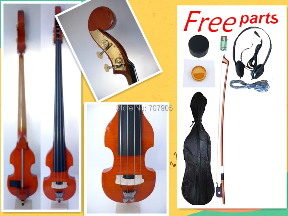 003208# 4 string 3/4 new Electric Upright Double Bass Finish silent Powerful Sound
003208# 4 string 3/4 new Electric Upright Double Bass Finish silent Powerful Sound