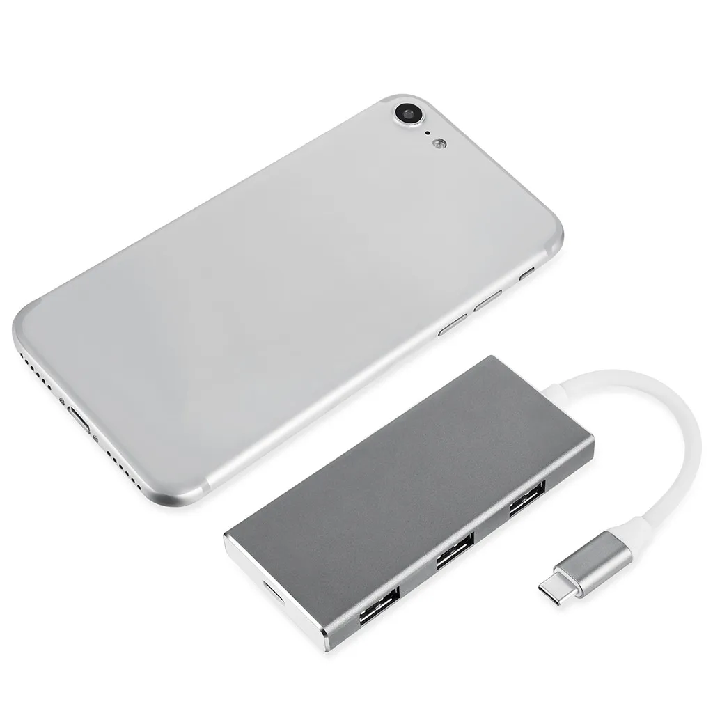 USB C к Type 7 в 1 адаптер 3 0 HDMI выход Micro SD TF кардридер концентратор порт Порт OTG