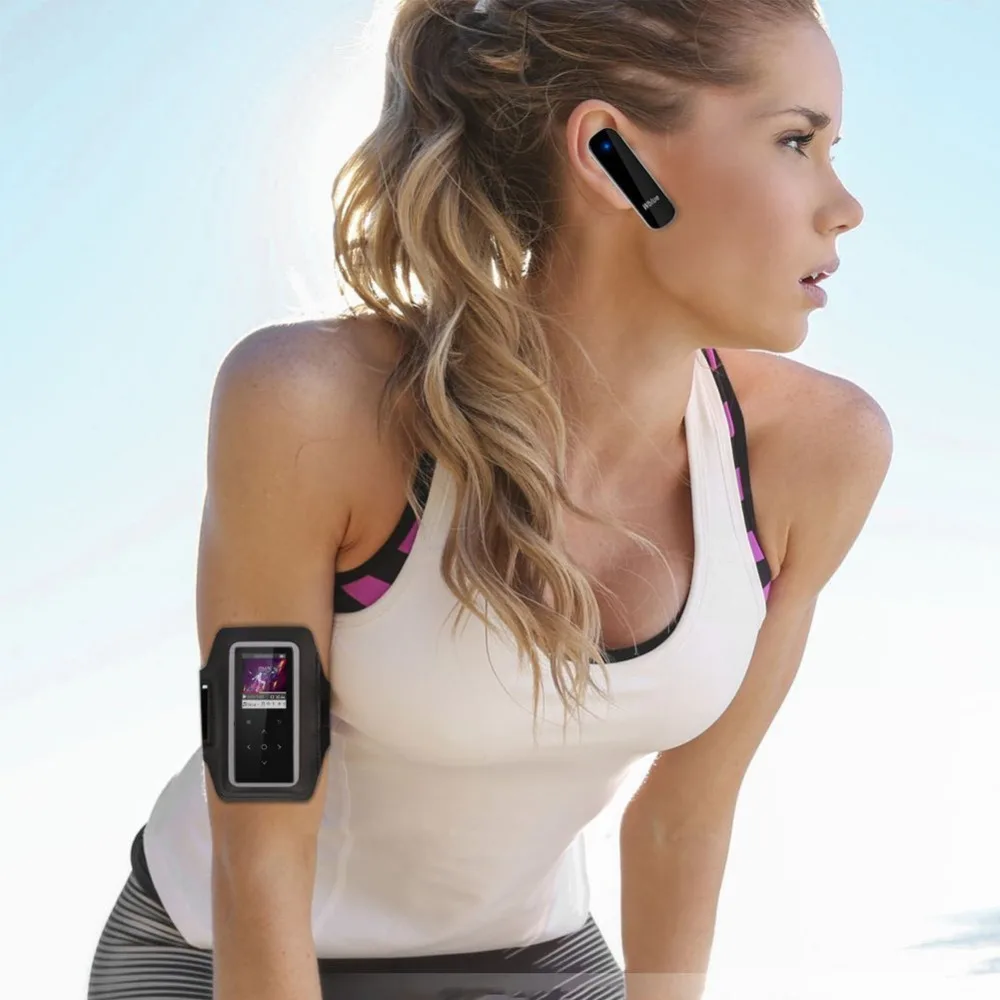 MP4 Player with Bluetooth4.0 Touch Button 16GB 1.8inch Screen Music Player with FM, Supports SD Card Up to 64GB + Sports Armband
MP4 Player with Bluetooth4.0 Touch Button 16GB 1.8inch Screen Music Player with FM, Supports SD Card Up to 64GB + Sports Armband