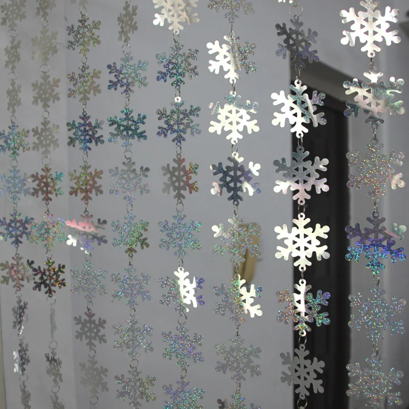 Christmas drop ornaments laser sequins snowflake curtain festive party supplies decoration pendant
Christmas drop ornaments laser sequins snowflake curtain festive party supplies decoration pendant