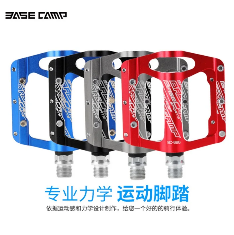 BaseCamp BC - 686 Paired Aluminum Alloy Bike Pedal Anti-slip Mountain Fixed Gear Treadle with 4 Ball Bearing Bicycle Accessories
BaseCamp BC - 686 Paired Aluminum Alloy Bike Pedal Anti-slip Mountain Fixed Gear Treadle with 4 Ball Bearing Bicycle Accessories