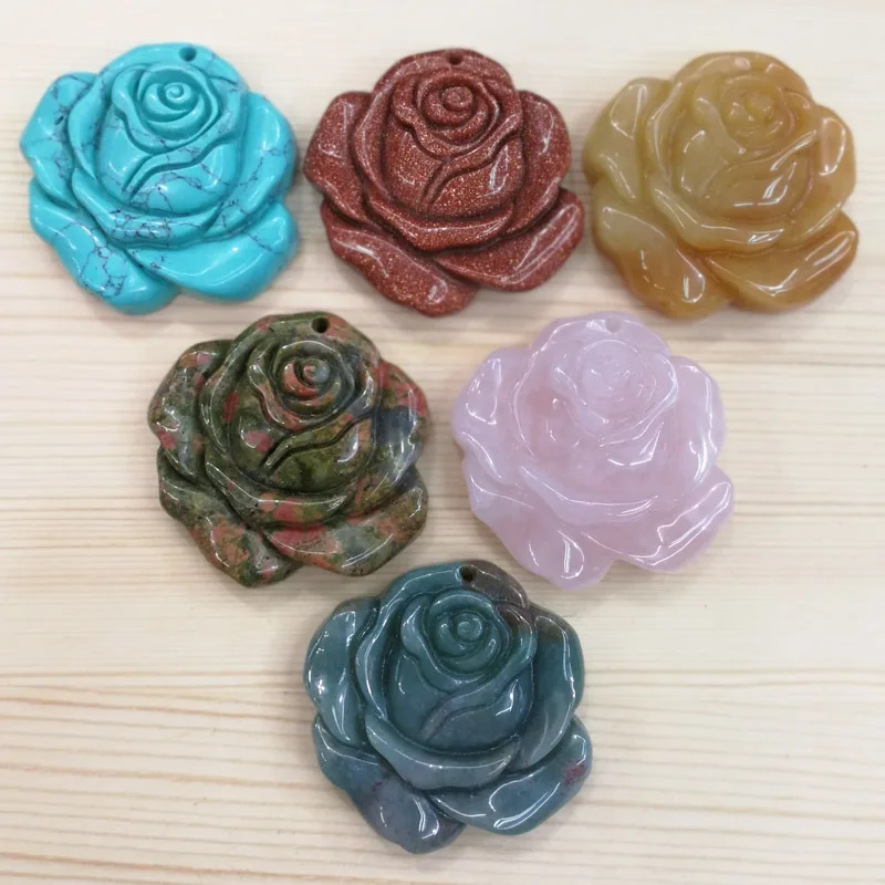 Fashion natural Assorted stone pendant charms carved mixed rose flower pendants jewelry 6pcs/lot wholesale free shipping
Fashion natural Assorted stone pendant charms carved mixed rose flower pendants jewelry 6pcs/lot wholesale free shipping