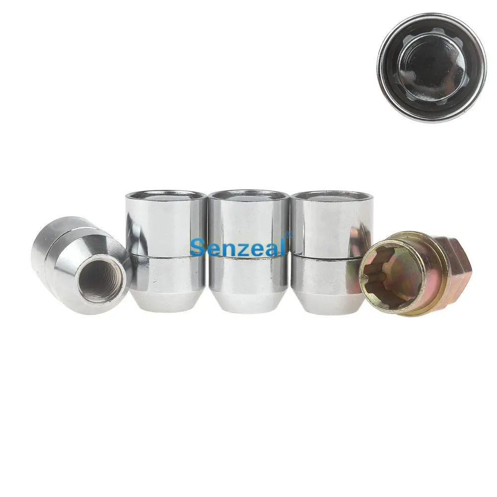 Senzeal 4X Alloy Steel Closed Ended Anti Theft Wheel Lug Nuts with Key Auto Car Enhanced Groove Security Nuts M12x1.25 M12x1.5
Senzeal 4X Alloy Steel Closed Ended Anti Theft Wheel Lug Nuts with Key Auto Car Enhanced Groove Security Nuts M12x1.25 M12x1.5