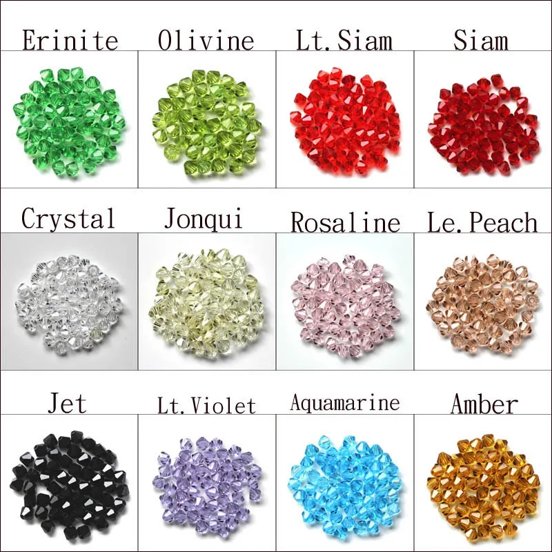 16colors 200pcs 4mm Bicone Austria Crystal Glass Beads Loose Spacer Bead for DIY Jewelry Making
16colors 200pcs 4mm Bicone Austria Crystal Glass Beads Loose Spacer Bead for DIY Jewelry Making