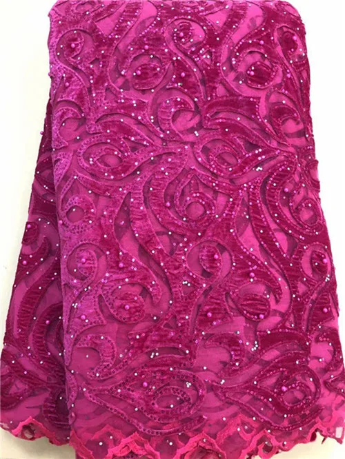 fuchsia High Quality 2019 African Lace Fabric Velvet French Net Embroidery Sequins Tulle Lace Fabric For Nigerian party Dress
fuchsia High Quality 2019 African Lace Fabric Velvet French Net Embroidery Sequins Tulle Lace Fabric For Nigerian party Dress