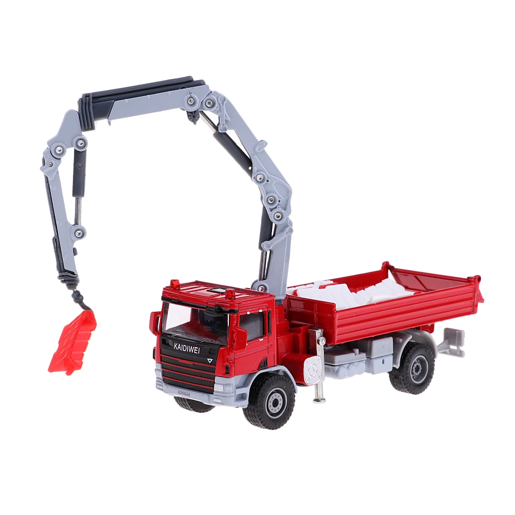 

Alloy 1:50 Scale Model Car Crane Truck Diecast Construction Engineering Car Transport Vehicle Kids Toy Home Decor Collectables