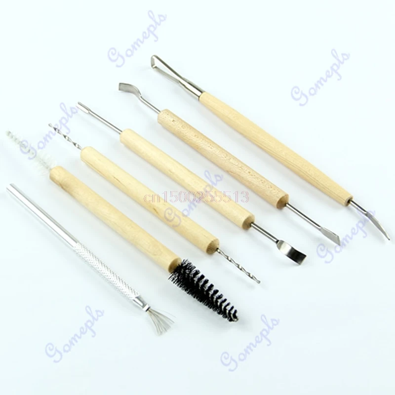 1set 11pcs Wood Handle Wax Pottery Clay Sculpture Carving Modeling Tool DIY Craft
1set 11pcs Wood Handle Wax Pottery Clay Sculpture Carving Modeling Tool DIY Craft
