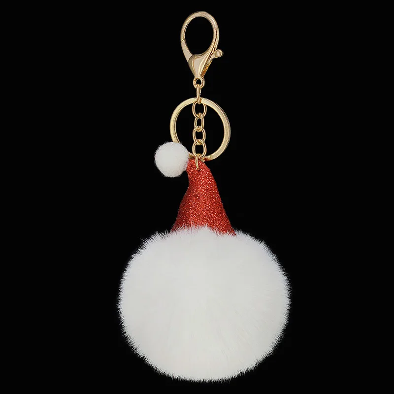 New bright color Christmas hat fur ball key chain imitation artificial hair ball ladies bag car key ring Christmas pendant
New bright color Christmas hat fur ball key chain imitation artificial hair ball ladies bag car key ring Christmas pendant