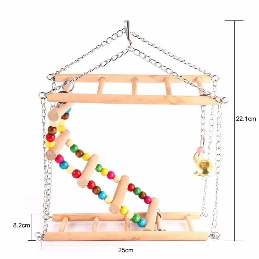 Игрушки для попугаев качели упражнений на скалолазание подвесная лестница