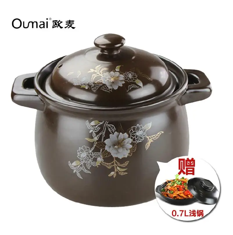 Casserole stew soup Omer ceramic pot fire stone pot casserole casserole health 5.5L high temperature resistant crock pot
Casserole stew soup Omer ceramic pot fire stone pot casserole casserole health 5.5L high temperature resistant crock pot