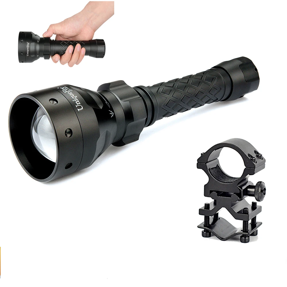 UniqueFire 18650 Flashlight 1406 Convex Lens 50mm Zoom XM-L2 Led Rechargeable Aluminum Flashlight Torch+Scope Mount
UniqueFire 18650 Flashlight 1406 Convex Lens 50mm Zoom XM-L2 Led Rechargeable Aluminum Flashlight Torch+Scope Mount