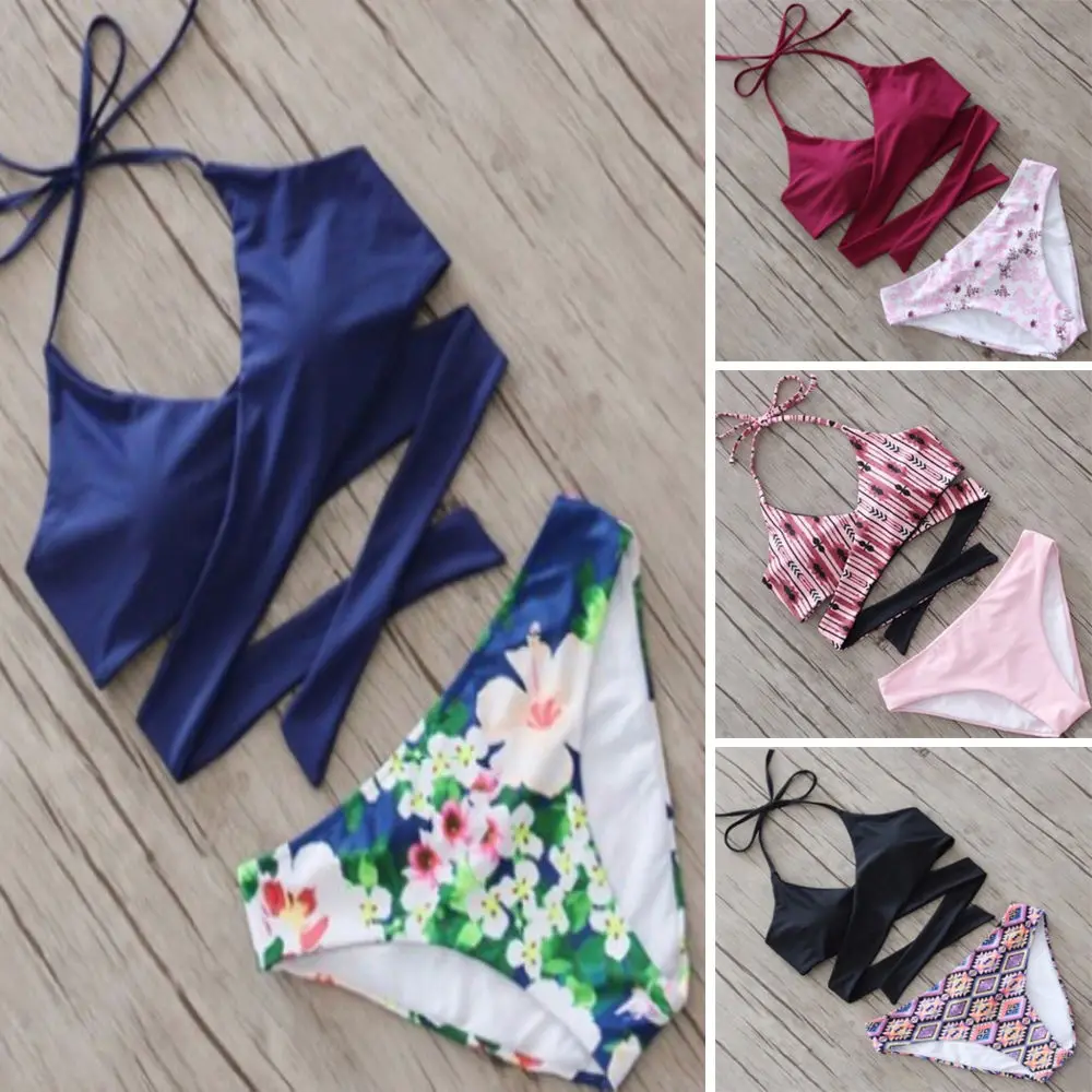 Summer Bikini 2017 Sexy Women High Wais Bikini Set Swimwear Bandage Push-Up Padded Swimsuit Bathing Beachwear Biquini
Summer Bikini 2017 Sexy Women High Wais Bikini Set Swimwear Bandage Push-Up Padded Swimsuit Bathing Beachwear Biquini