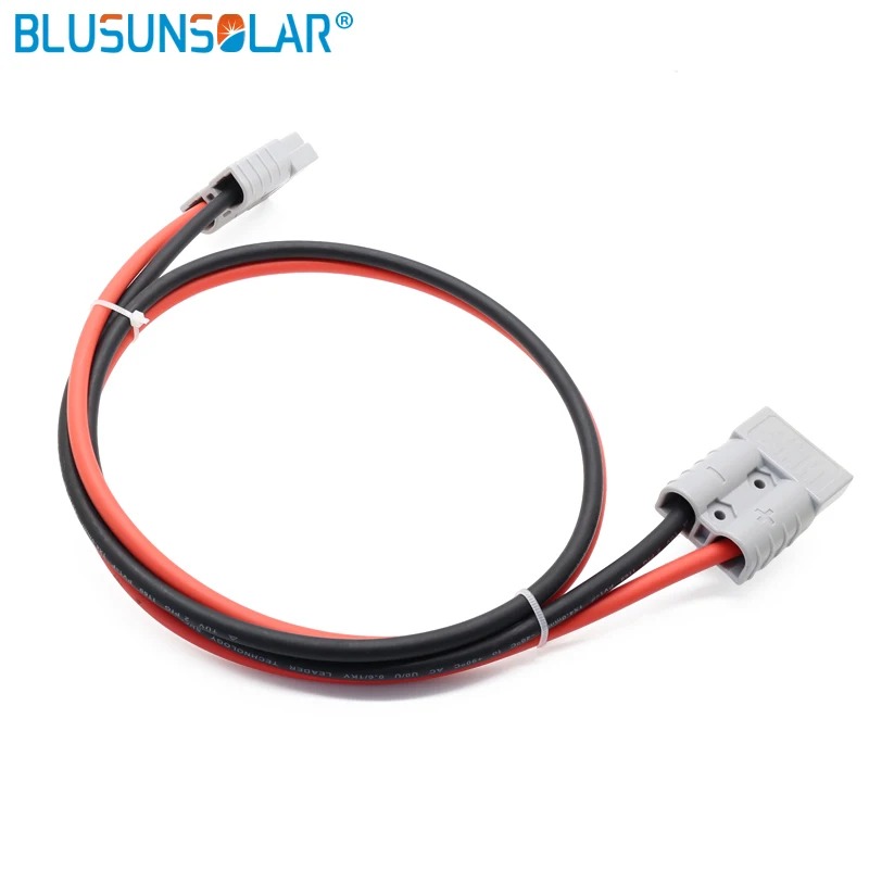 50A 600V double hole battery connector with 10 meter 4mm2 cable wire Red and Black for portable battery for folding solar panel
50A 600V double hole battery connector with 10 meter 4mm2 cable wire Red and Black for portable battery for folding solar panel