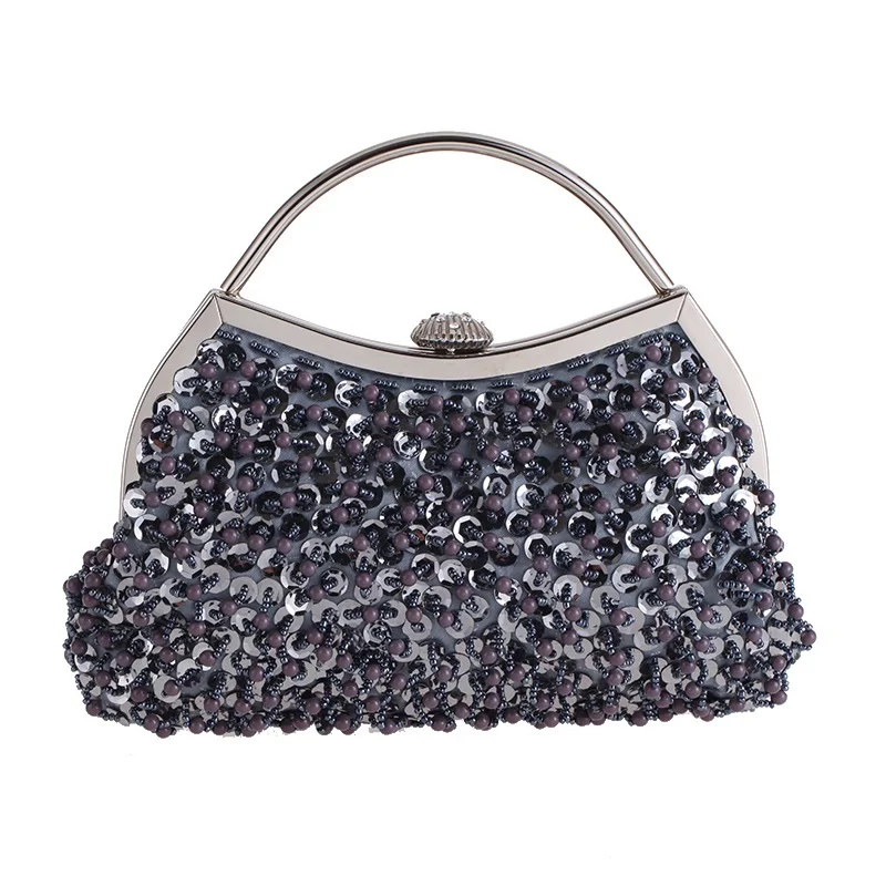 Luxury Women Sequined Evening Bag Pearl Beading Clutch Bags Crystal Small Rhinestone Chain Tote Handbag
Luxury Women Sequined Evening Bag Pearl Beading Clutch Bags Crystal Small Rhinestone Chain Tote Handbag