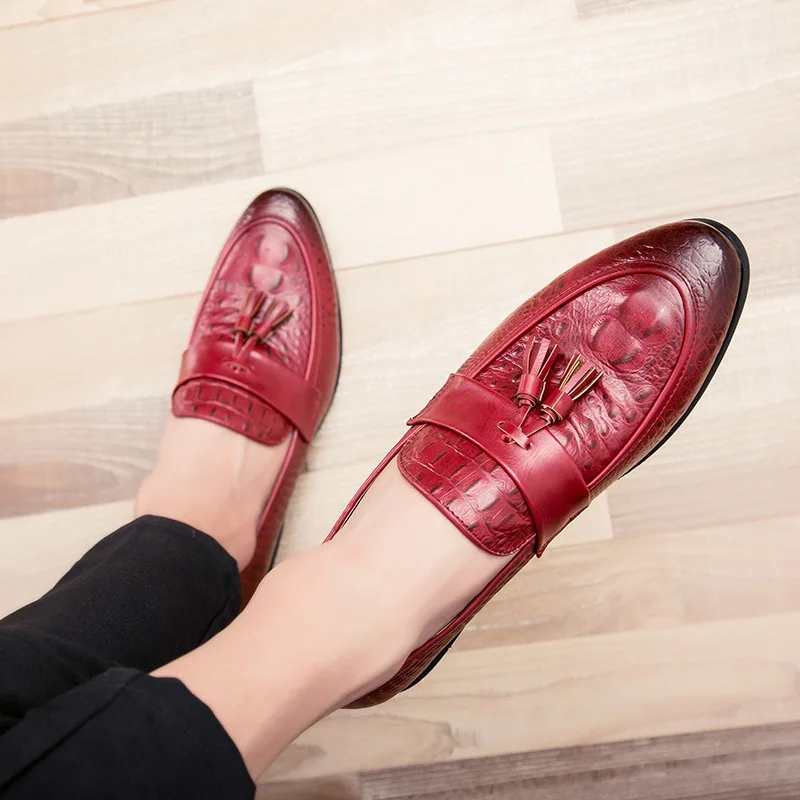 M-anxiu 2020 новый дизайн модные мужские туфли с кисточками роскошная кожаная