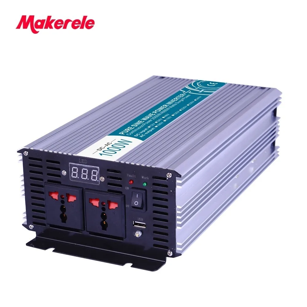 Car Power inverter 12v 110v 1000w Universal Socket solar power MKP1000-121 off grid pure sine wave voltage converter makerele
Car Power inverter 12v 110v 1000w Universal Socket solar power MKP1000-121 off grid pure sine wave voltage converter makerele