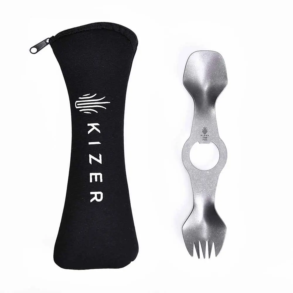 Kizer 100% Pure Titanium Spork T306 Outdoor Camping Fork Titanium Spoon Hiking Picnic Survival Outdoor Tableware Fork Utensil
Kizer 100% Pure Titanium Spork T306 Outdoor Camping Fork Titanium Spoon Hiking Picnic Survival Outdoor Tableware Fork Utensil