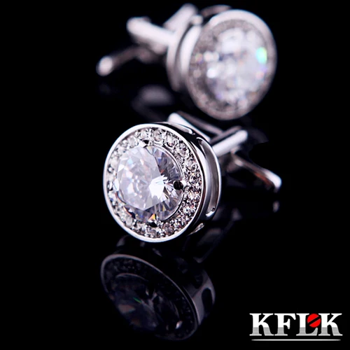 KFLK Luxury shirt cufflinks for Unisex gift Brand cuff buttons White Crystal cuff links High Quality abotoaduras Jewelry
KFLK Luxury shirt cufflinks for Unisex gift Brand cuff buttons White Crystal cuff links High Quality abotoaduras Jewelry