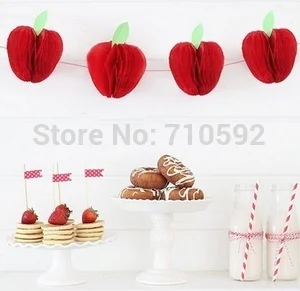 5pcs Red Apple Shape Honeycombs Decorations Tissue Paper Fruit Hanging Apple Themed Party Supplies
5pcs Red Apple Shape Honeycombs Decorations Tissue Paper Fruit Hanging Apple Themed Party Supplies