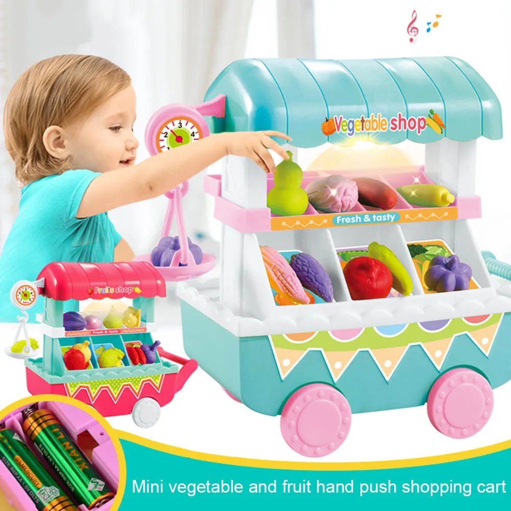 1 Set Children Kids Toy Role Play Vegetables Fruit Shop Cart Pretend Mini Gift with Light Music YH-17
1 Set Children Kids Toy Role Play Vegetables Fruit Shop Cart Pretend Mini Gift with Light Music YH-17