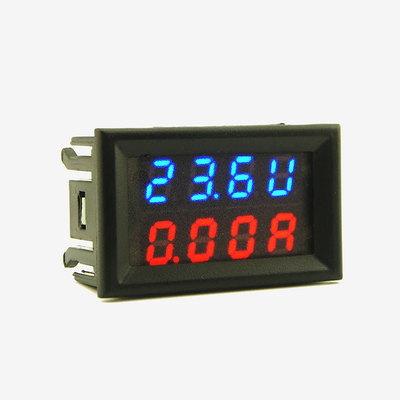 0 100 в 10 А DC Цифровой двойной дисплей Вольт Амперметр точность класс 0.1% защита