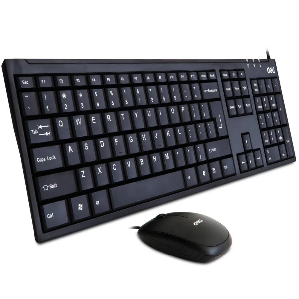Wired mouse and keyboard set USB keyboard and mouse Business office supplies stationery deli 3711
Wired mouse and keyboard set USB keyboard and mouse Business office supplies stationery deli 3711
