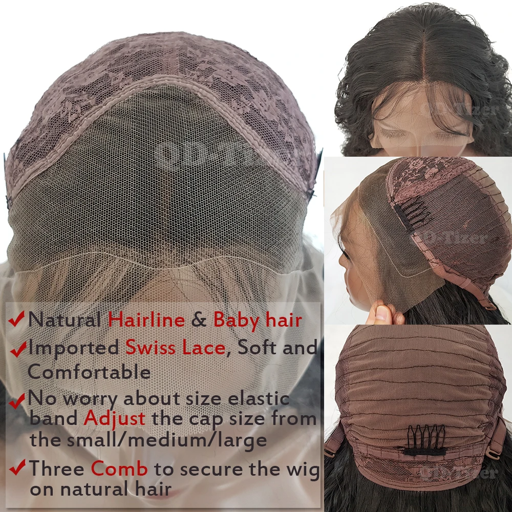 QD-Tizer Black Hair Long Loose Wave Hair Natural Hairline With Baby Hair Glueless Synthetic Lace Front Wigs for Black Women
QD-Tizer Black Hair Long Loose Wave Hair Natural Hairline With Baby Hair Glueless Synthetic Lace Front Wigs for Black Women