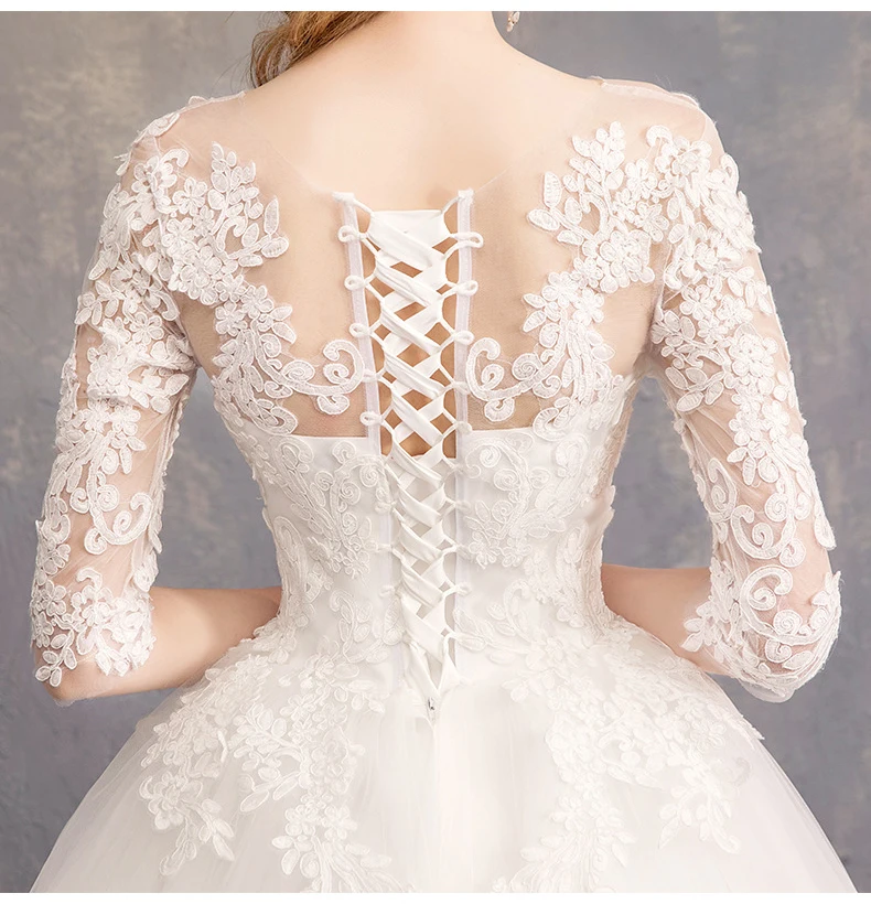 Wedding Dress 2019 Bridal Gowns Ball Gown Vintage Illusion Floral Lace Tulle Sweetheart Half Sleeve Floor Length White Plus Size
Wedding Dress 2019 Bridal Gowns Ball Gown Vintage Illusion Floral Lace Tulle Sweetheart Half Sleeve Floor Length White Plus Size