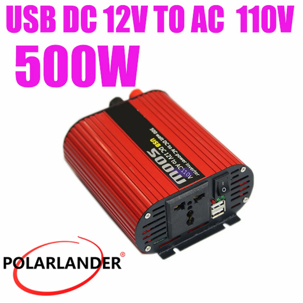 Polarlander Инвертор 500W Красный Овальный DC 24V к AC 220V DC 12V к AC 110V/ 12V к AC 220V/ DC 24V к AC 110V
Polarlander Инвертор 500W Красный Овальный DC 24V к AC 220V DC 12V к AC 110V/ 12V к AC 220V/ DC 24V к AC 110V